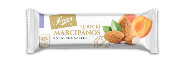 Szerencsi sárgabarackos marcipán szelet tejcsokoládéval 27g